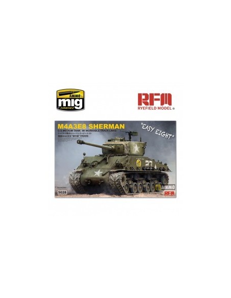 SHERMAN M4A3E8 WITH WORKABLE TRACK LINKS